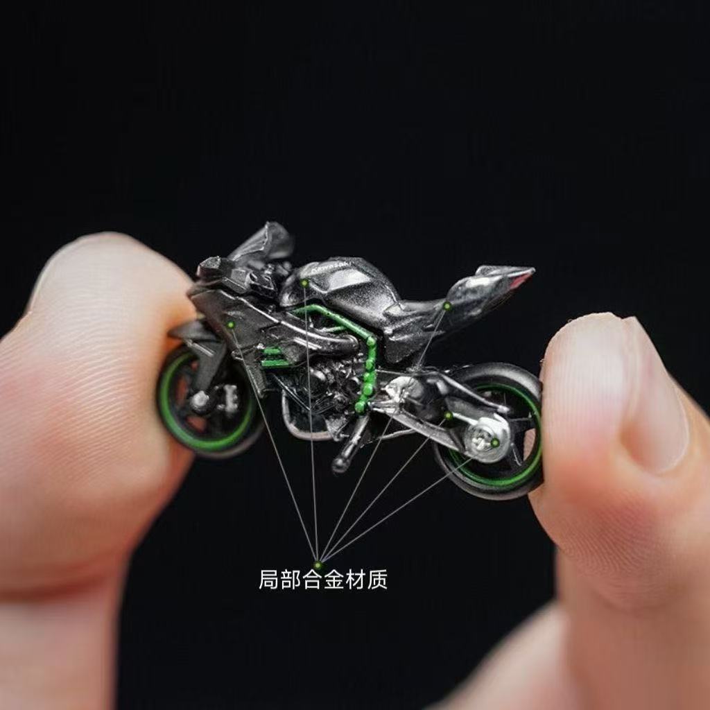AliExpress 1:64 H2R Motorcycle Limited Edition Simulation Mini Model Collection Ornament Motorcycle Handmade Children's Toy Gift, view 2