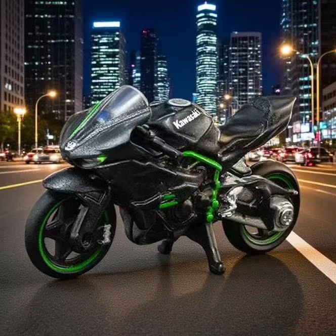 AliExpress 1:64 H2R Motorcycle Limited Edition Simulation Mini Model Collection Ornament Motorcycle Handmade Children's Toy Gift, view 5