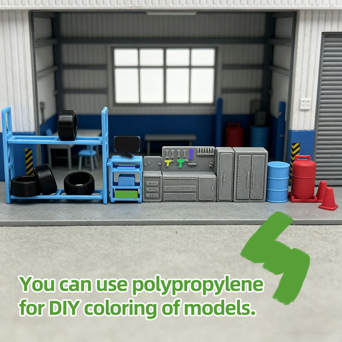 AliExpress 1/64 Scale Garage Diorama, Mini Auto Repair Workshop Scene Model, DIY Desktop Display Decoration, Hobby Craft Accessories, view 6