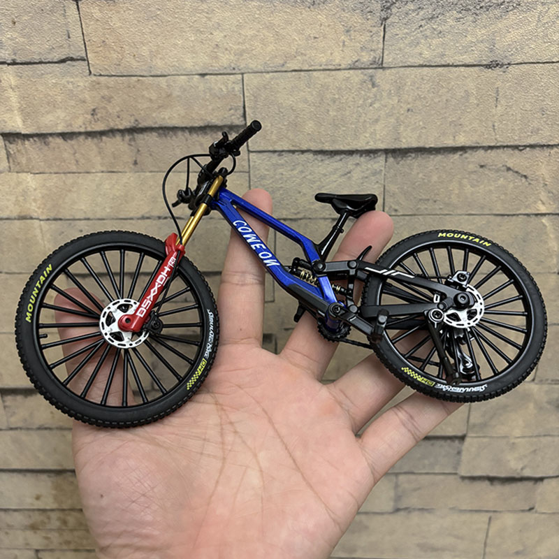 AliExpress 1:8 New Model Alloy Bicycle Diecast Mini Finger Bikes 39A Simulation Collection Gifts Toys for Boys, view 4