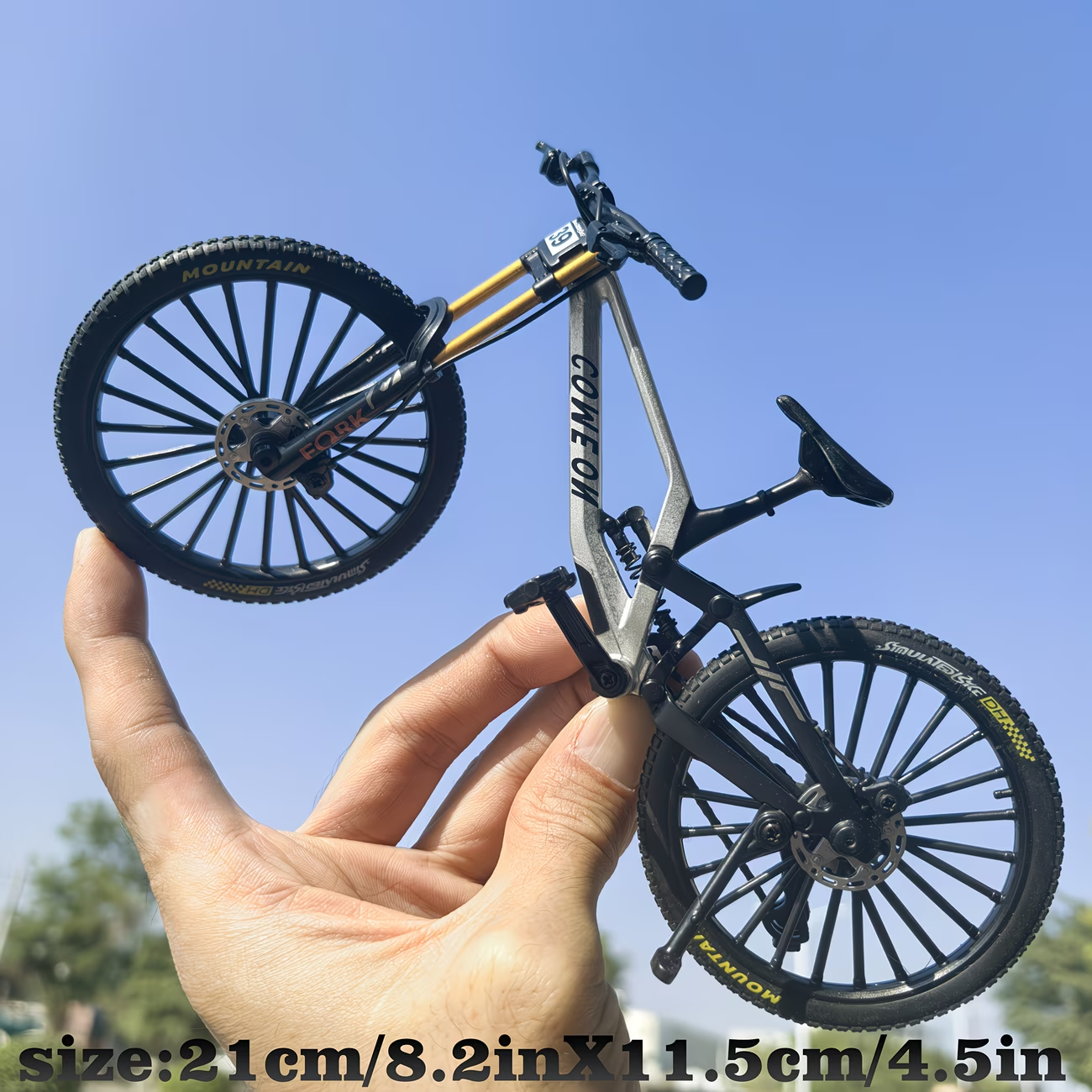 AliExpress 1:8 New Model Alloy Bicycle Diecast Mini Finger Bikes 39A Simulation Collection Gifts Toys for Boys, view 5