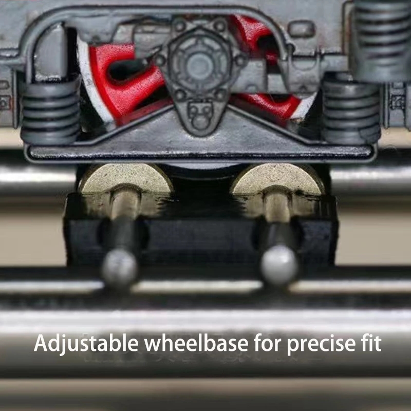 AliExpress 1/87 Ho Scale Train 50cm Track Model Accessories Train Treadmill Track Bearing Train Roller Test Stand With 8 Rollers Kids Gifts, view 5