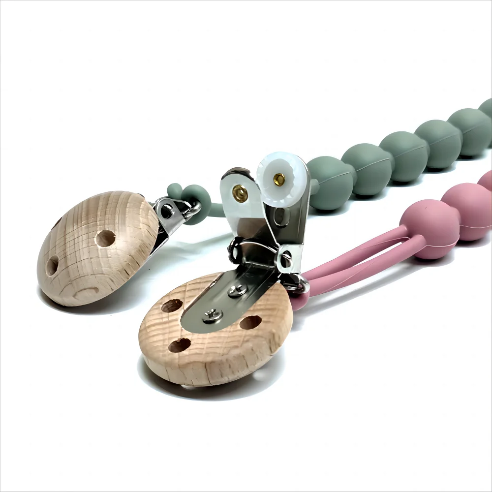 AliExpress 1/9PCS Baby One Pacifier Chain Baby Pacifier Lanyard Food Grade Silicone Teething Teether Anti Lost Pacifier Anti Drop Chain, view 3