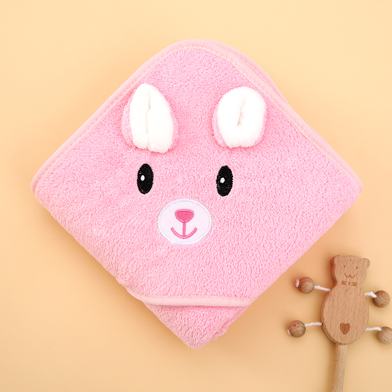 AliExpress 1 Cute Cartoon Animal-Shaped Multifunctional Large Towel for Infants and Toddlers, Made of Soft Coral Fleece Fabric, Polyester Material, Quick-Drying and Water-Absorbent Design, Can Be Used as a Bath Towel, Blanket, or Bathrobe, a Perfect Holiday Gift for Babies, view 3
