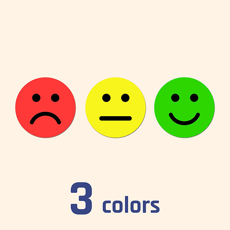 AliExpress 1" Happy Sad Smiling Face Behavior Stickers 120-1200pcs Labels Teachers Classroom School Kids Student Reward Sticker Toys Gifts, view 2