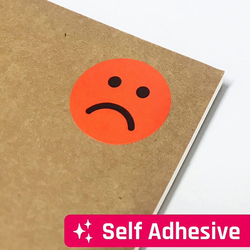 AliExpress 1" Happy Sad Smiling Face Behavior Stickers 120-1200pcs Labels Teachers Classroom School Kids Student Reward Sticker Toys Gifts, view 6