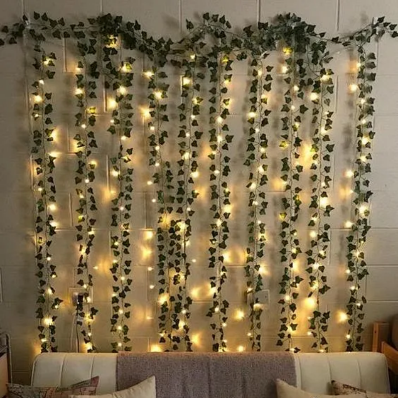 AliExpress Greenery Vine Wall Decor with 20 LED Lights