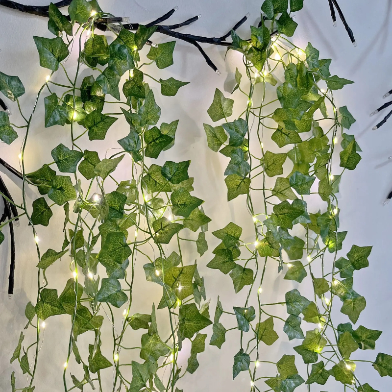 AliExpress Greenery Vine Wall Decor with 20 LED Lights, view 3