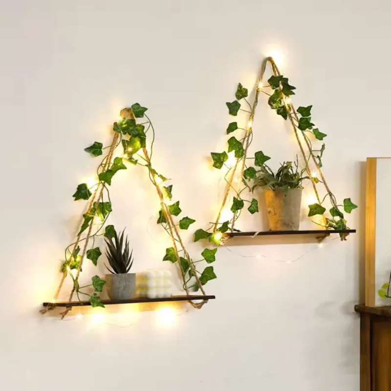 AliExpress Greenery Vine Wall Decor with 20 LED Lights, view 4