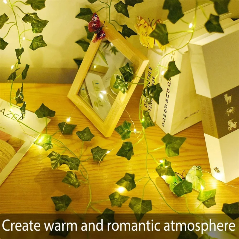 AliExpress Greenery Vine Wall Decor with 20 LED Lights, view 5