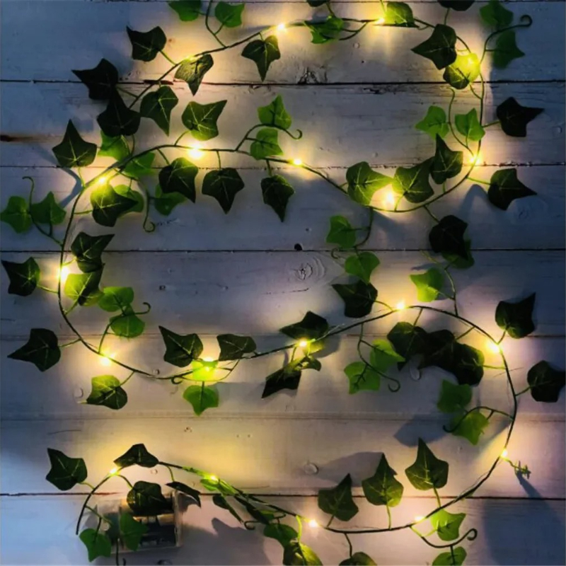 AliExpress Greenery Vine Wall Decor with 20 LED Lights, view 6
