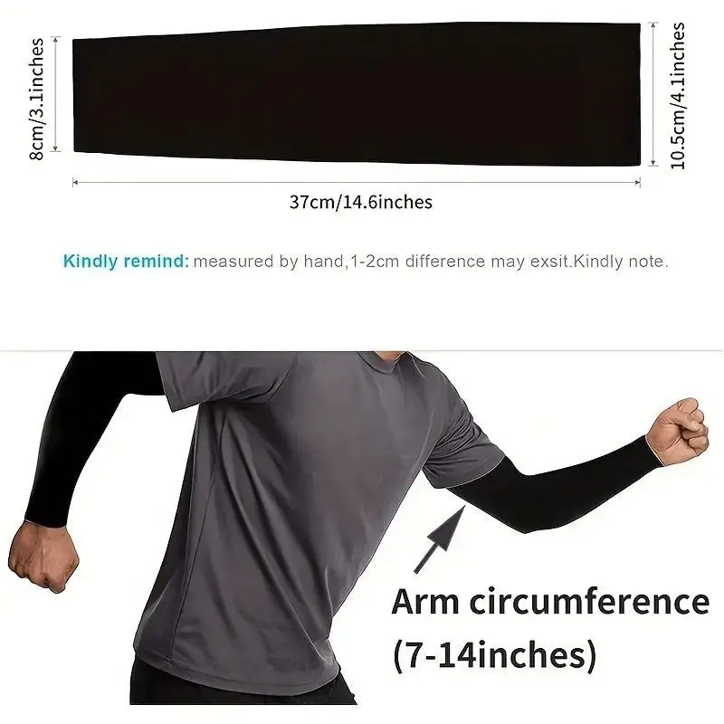 AliExpress 1 Pair Cooling Arm Covers for Men and Women Summer Sun Protection Sunshade Ice Silk Sleeves for Cycling Outdoor Sports Golf Runn, view 6