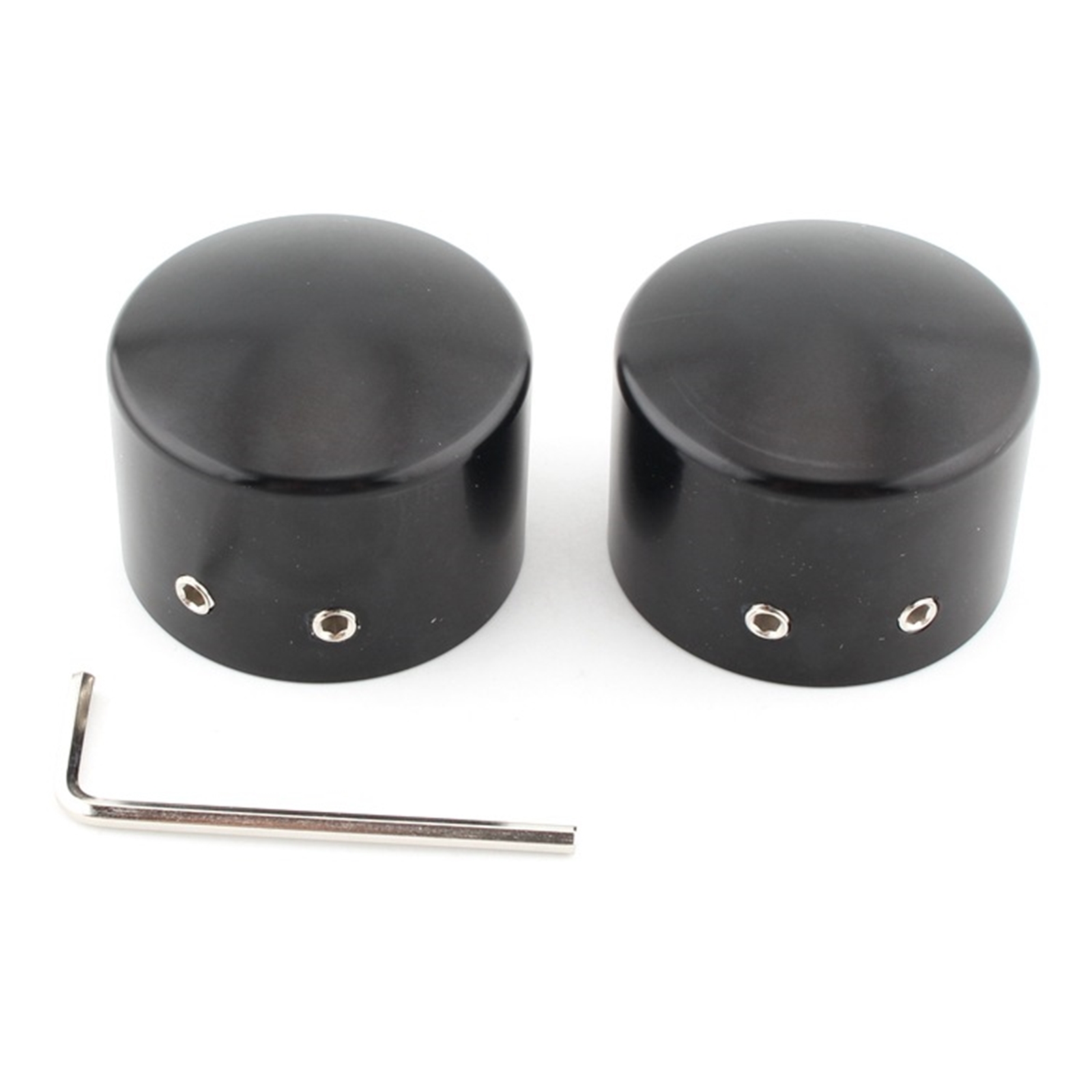 AliExpress 1 Pair Front Wheel Axle Nut Cover Cap For Harley Sportster 883 XL1200 X48 Custom Vehicle Operations V Rod VRSCSE, view 3