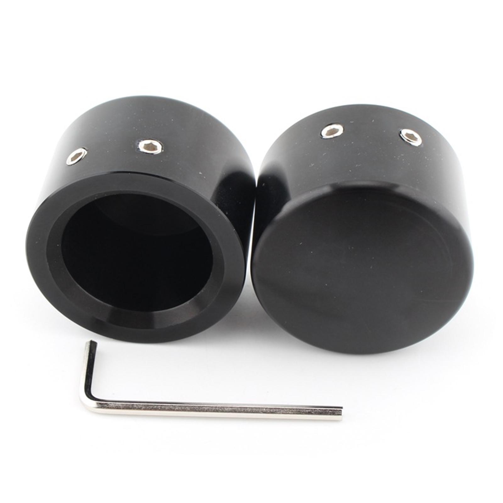 AliExpress 1 Pair Front Wheel Axle Nut Cover Cap For Harley Sportster 883 XL1200 X48 Custom Vehicle Operations V Rod VRSCSE, view 6