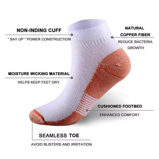 AliExpress 1 Pair Plantar Faciitis Compression Socks Foot Support Ankle Arthritis Socks Breathable Foot Heel Arthritis Sport Socks, view 3