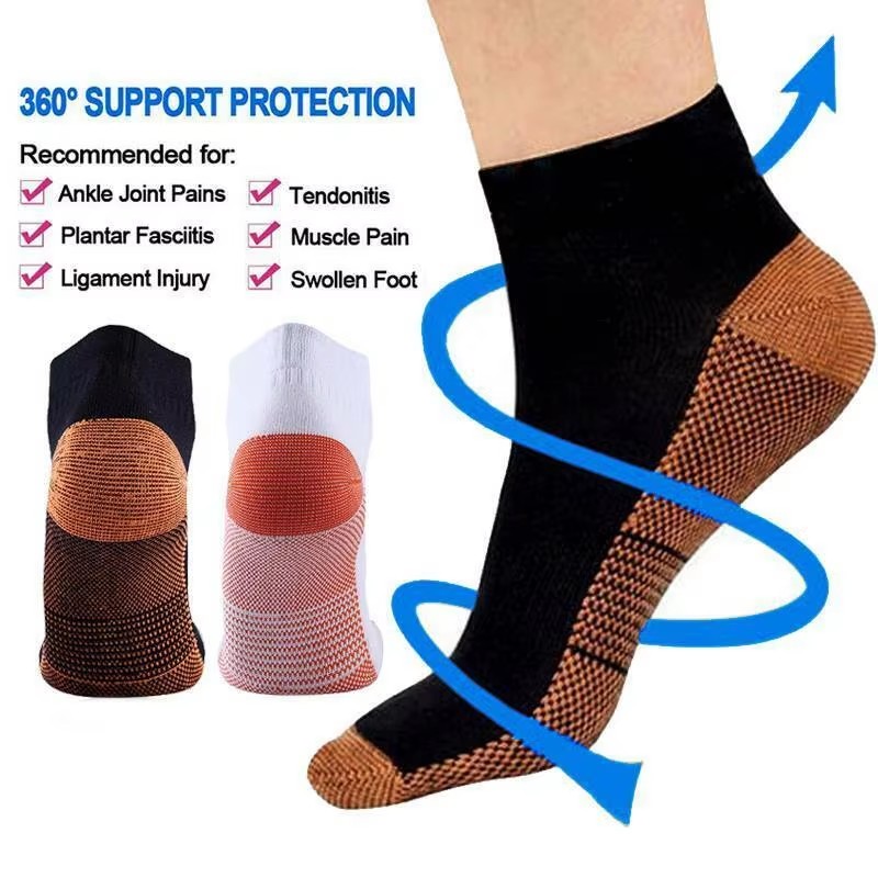 AliExpress 1 Pair Plantar Faciitis Compression Socks Foot Support Ankle Arthritis Socks Breathable Foot Heel Arthritis Sport Socks, view 5