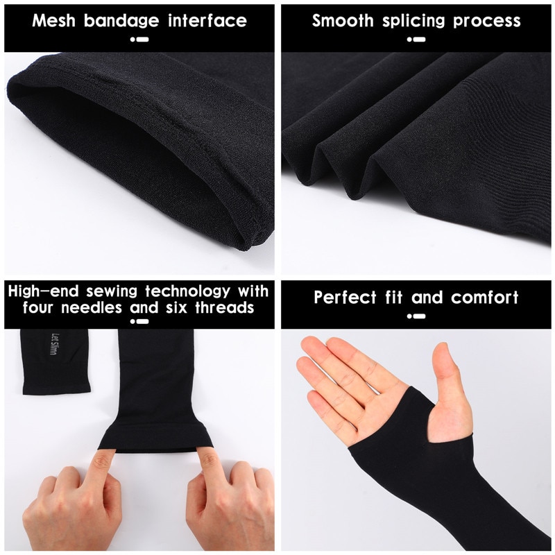 AliExpress Ice Silk Cooling Finger Sleeves for Riding (1 Pair), view 2