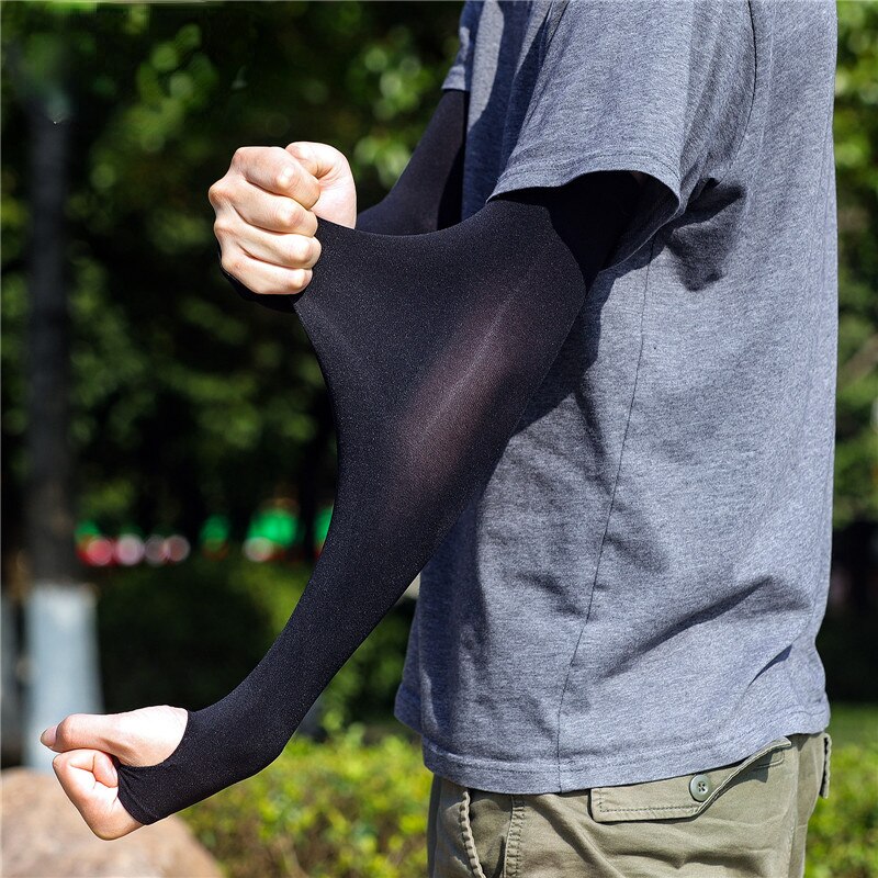 AliExpress Ice Silk Cooling Finger Sleeves for Riding (1 Pair), view 5