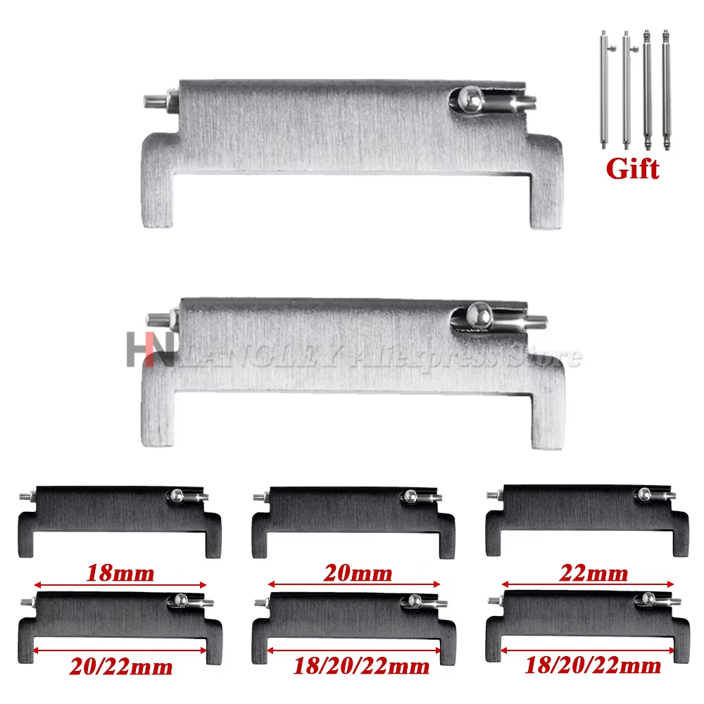 AliExpress Quick-Release Watch Strap Adapters (18-22mm)
