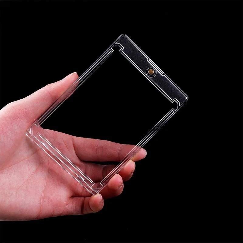 AliExpress 1 Pc Clear Card Holder, Magnetic‑Attraction Gaming Sports Trading Card Display Case, Idol Photo Protective Sleeves