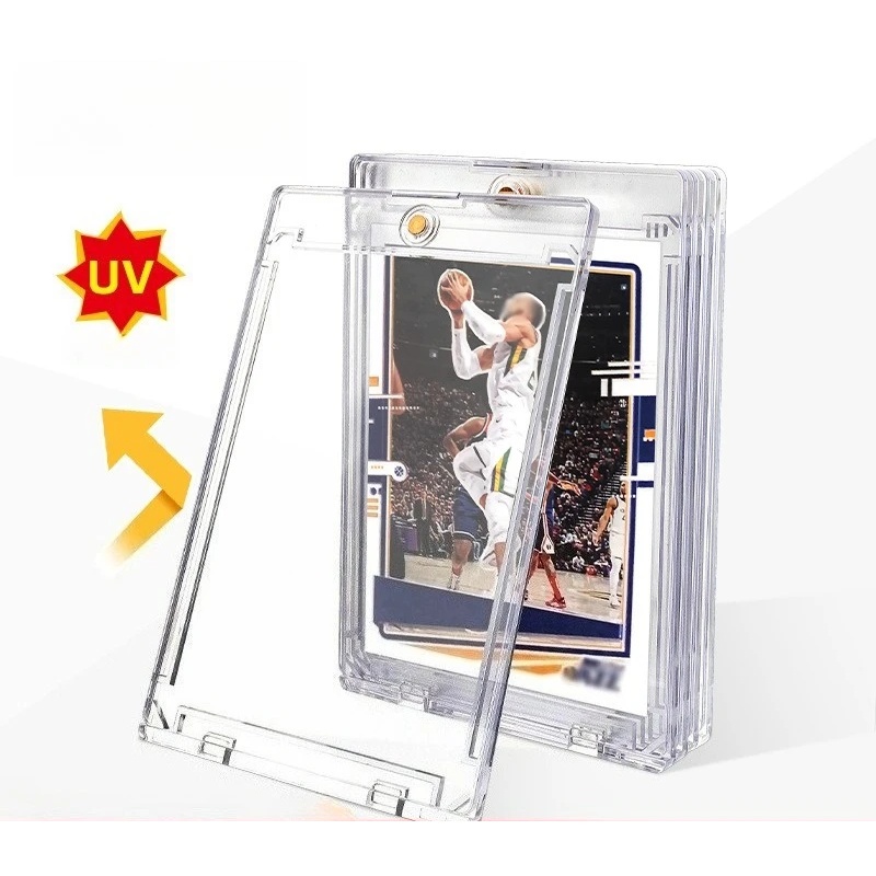 AliExpress 1 Pc Clear Card Holder, Magnetic‑Attraction Gaming Sports Trading Card Display Case, Idol Photo Protective Sleeves, view 2