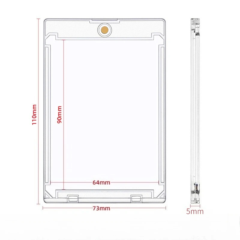AliExpress 1 Pc Clear Card Holder, Magnetic‑Attraction Gaming Sports Trading Card Display Case, Idol Photo Protective Sleeves, view 6