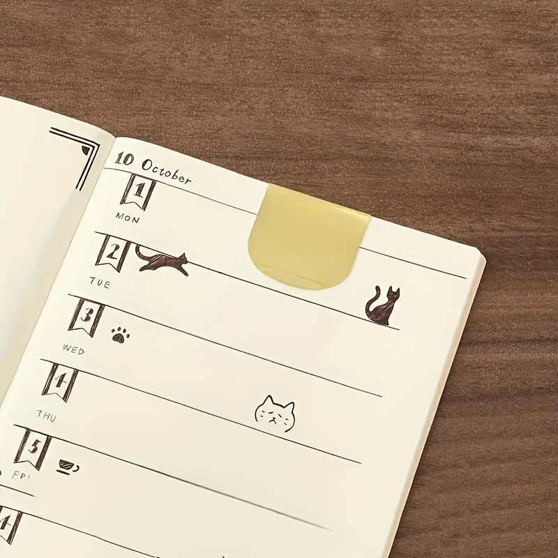 AliExpress 1 PC Cute Cat Bookmark - Double-Sided Ruler for Diary/Planner/Notes, Creative Stationery Gift, view 5