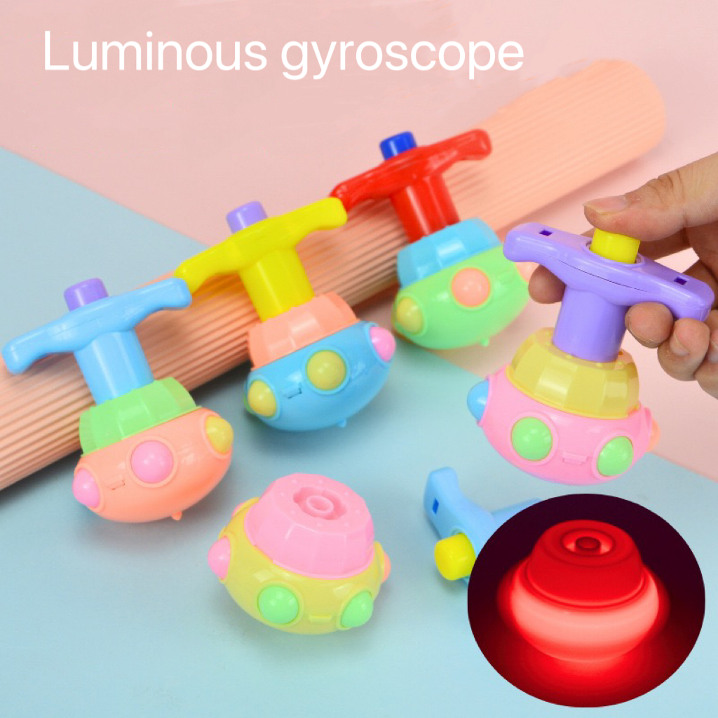 AliExpress 1 Pcs Luminous Lotus Top Rotating Emission with Light Flash Children Toy Multicolour Luminous Gyroscope