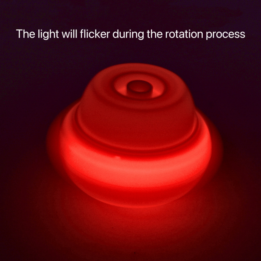 AliExpress 1 Pcs Luminous Lotus Top Rotating Emission with Light Flash Children Toy Multicolour Luminous Gyroscope, view 2