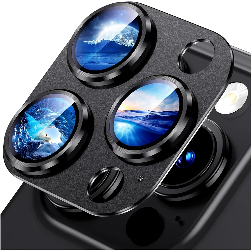 AliExpress Metal Ring Tempered Glass Camera Lens Protector, view 6