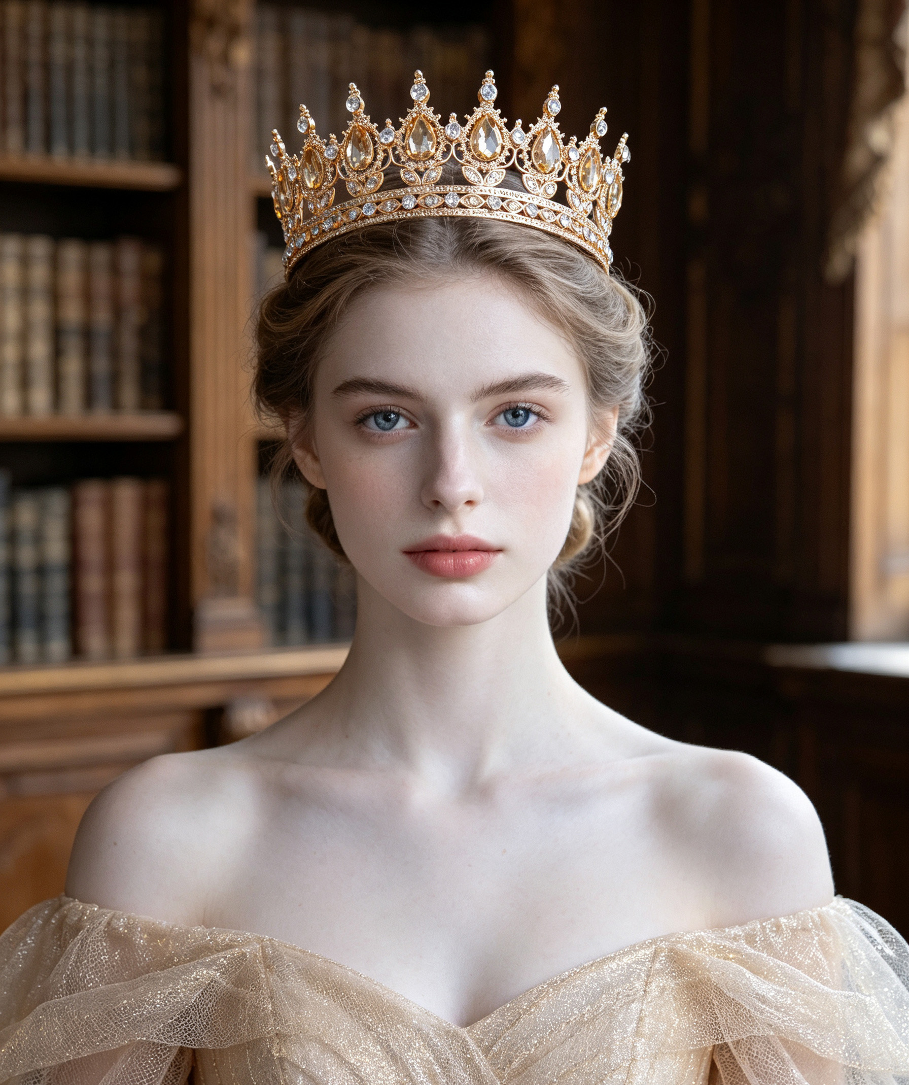 AliExpress 1 Piece of Vintage Teardrop Diamond Bridal Crown, Elegant Palace-Style Wedding Accessory, Zircon Full-Circle Crown-Shaped Bridal Headpiece, view 2