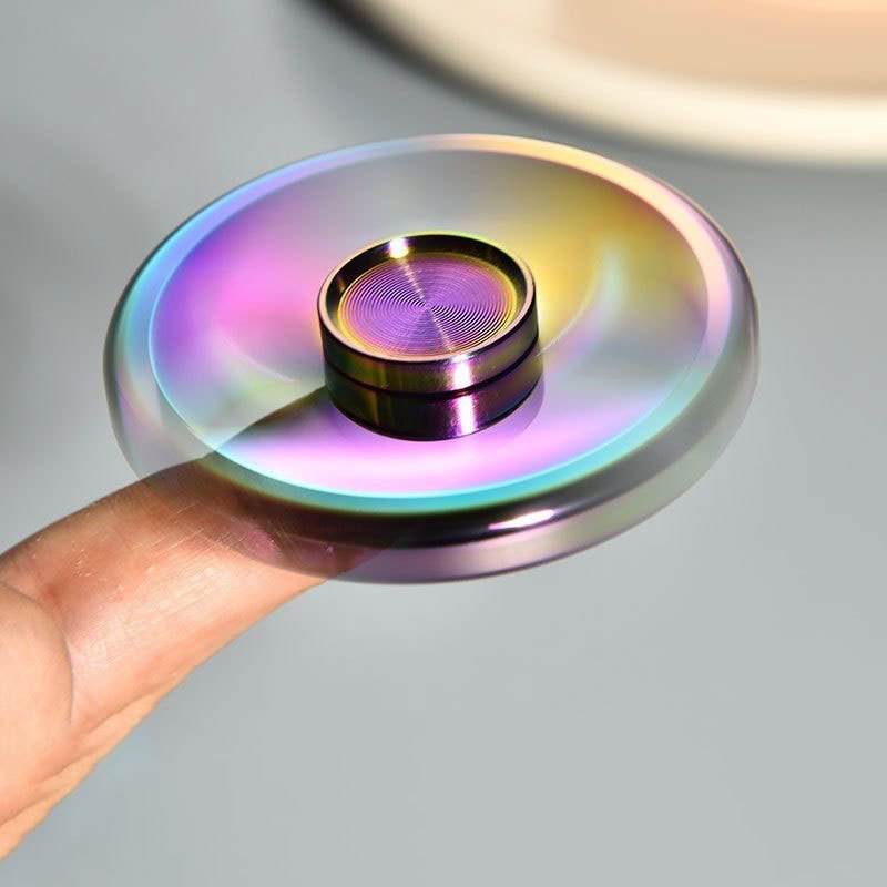 AliExpress 1 Piece Set Colorful Fidget Spinner for Adults Zinc Alloy Stress Relief Toy Office Anxiety Relief Stress Relief Leisure Gift