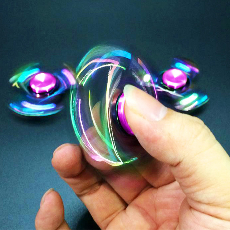 AliExpress 1 Piece Set Colorful Fidget Spinner for Adults Zinc Alloy Stress Relief Toy Office Anxiety Relief Stress Relief Leisure Gift, view 3