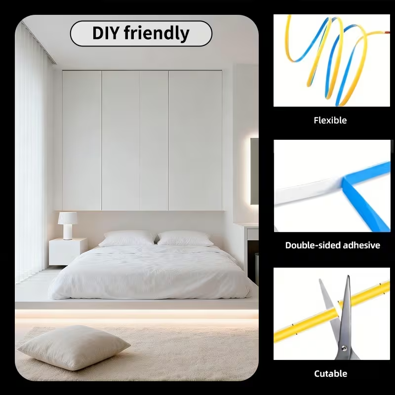 AliExpress USB COB LED Light Strip with Three-Key Dimmer, view 5