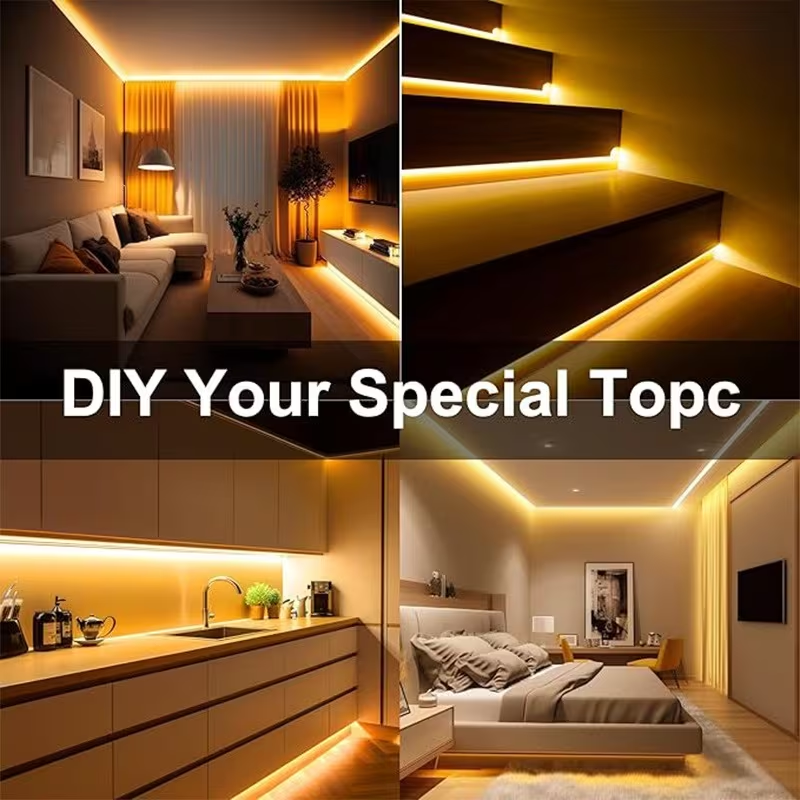 AliExpress USB COB LED Light Strip with Three-Key Dimmer, view 6