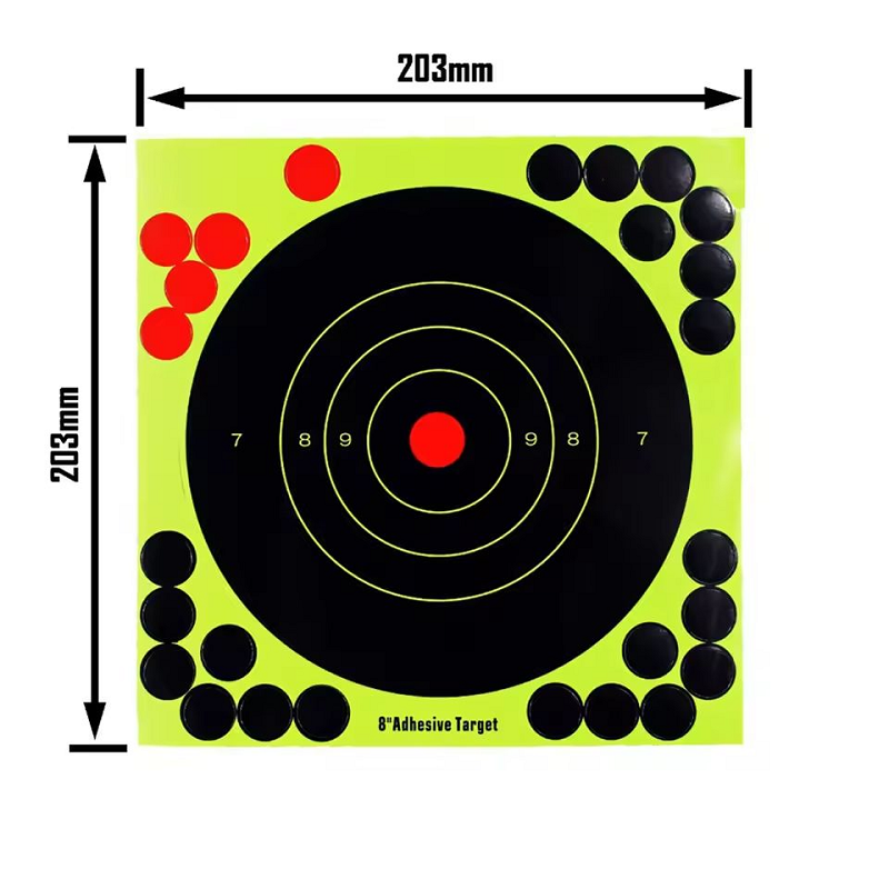 AliExpress 10-100PCS 8-inch Splatter Target Stickers High Visibility Reactive Adhesive Paper Targets for Shooting Hunting Training Practice