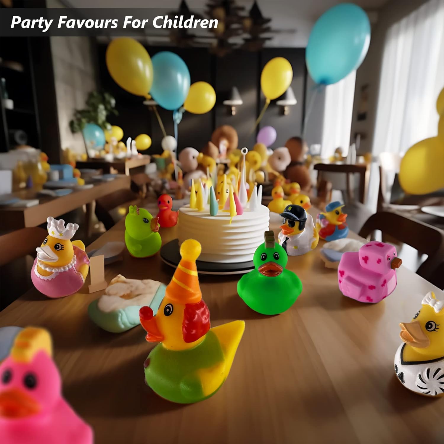 AliExpress 10-100PCSRubber Duck for Jeep Bath Toy Assortment Bulk Floater Duck for Kids Baby Shower Accessories Party Favors, Birthday, view 5