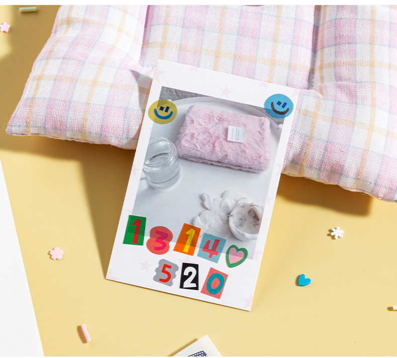 AliExpress 10/16pcs/Set Colorful Alphabet & Number Sticker For Diy Scrapbook Decoration, Water-Resistant With No Trace, view 4
