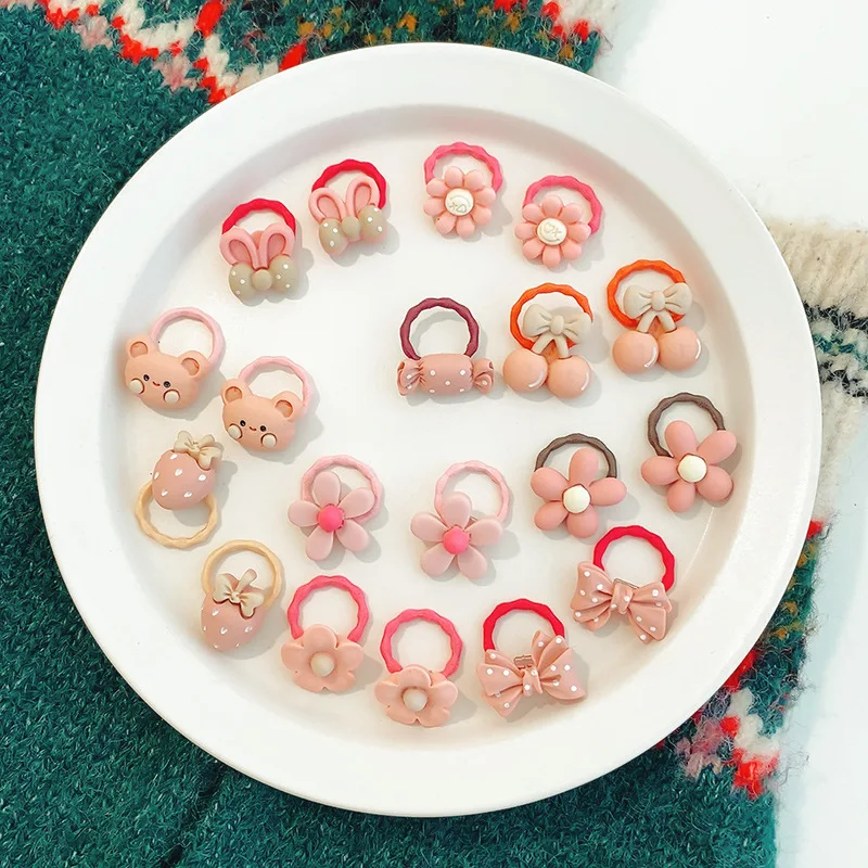 AliExpress Cartoon Bear and Bunny Elastic Hair Bands, view 5
