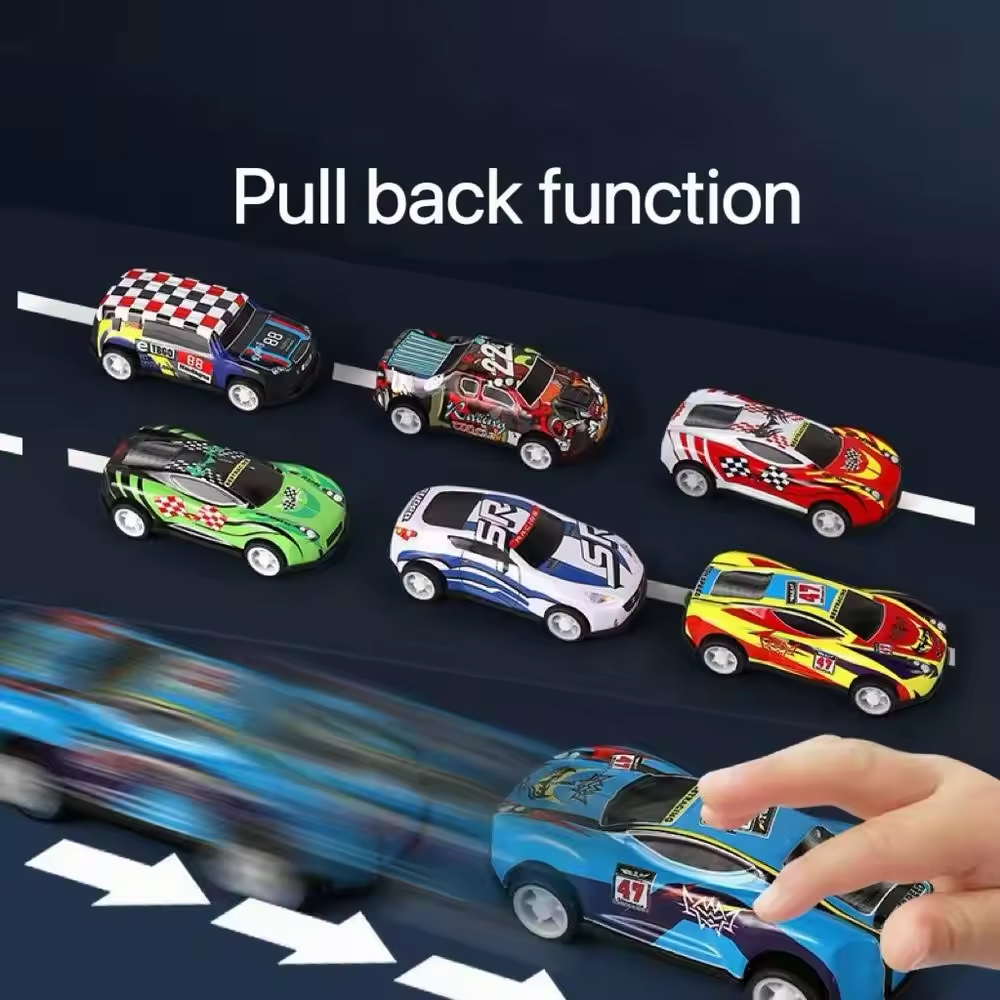 AliExpress 10/20/30/50/100pieces Diecast Car Mini Cars Model Set Toys for Boys Sliding Inertia Pull Back Vehicle Toy Birthday Gifts Kids, view 4