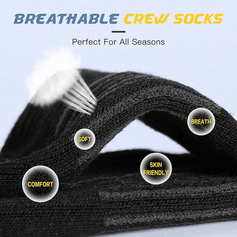 AliExpress 10/20/30 Pairs Men Outdoor Sports Socks Anti Odor Sweat Absorbing Breathable Comfortable Basketball Cycling Running Casual Socks, view 3