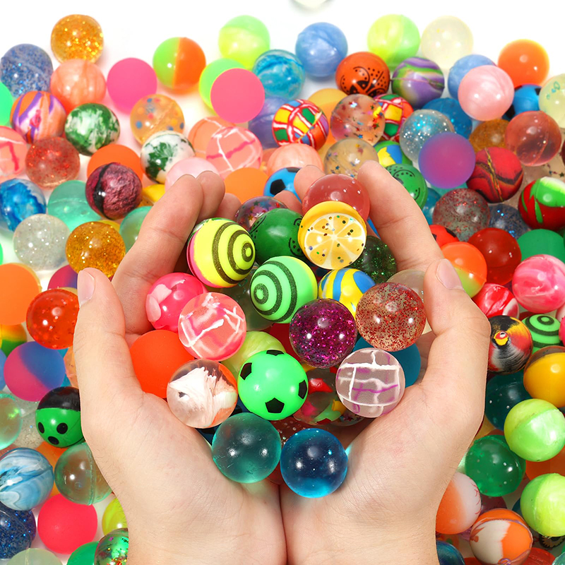 AliExpress 10/20/30pcs Mini Bouncy Ball Children Indoor Outdoor Elastic Jump Balls Toys Float Ball Egg Twisting Machine Toy for Kids TMZ