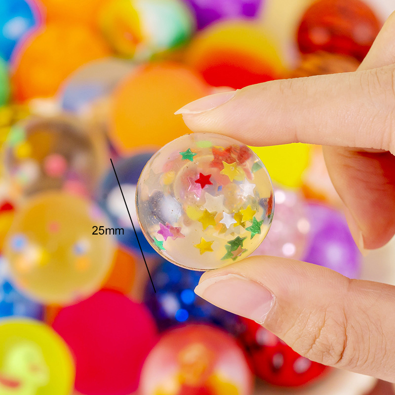 AliExpress 10/20/30pcs Mini Bouncy Ball Children Indoor Outdoor Elastic Jump Balls Toys Float Ball Egg Twisting Machine Toy for Kids TMZ, view 2