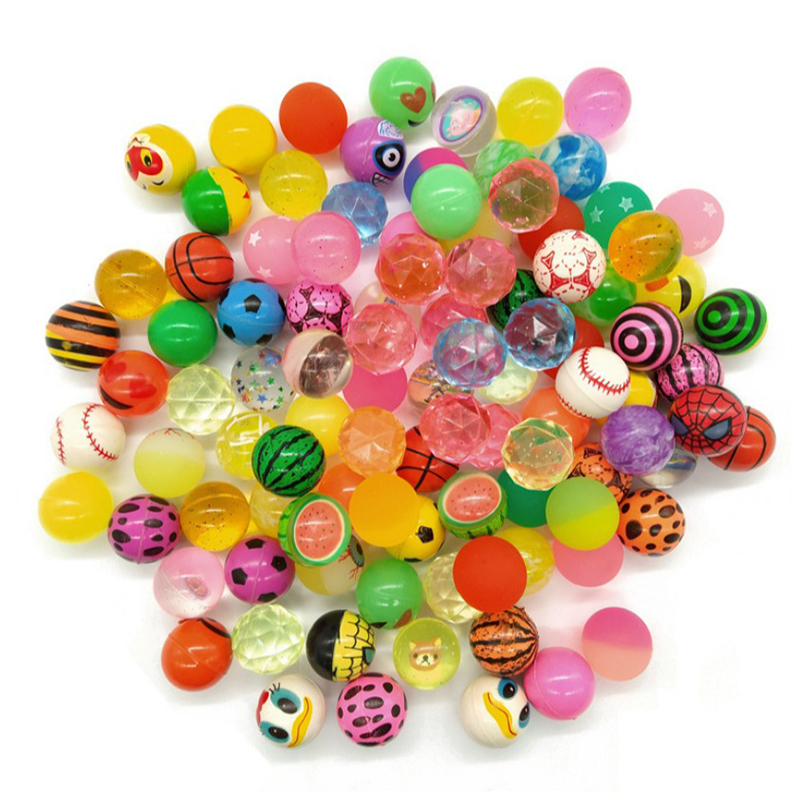 AliExpress 10/20/30pcs Mini Bouncy Ball Children Indoor Outdoor Elastic Jump Balls Toys Float Ball Egg Twisting Machine Toy for Kids TMZ, view 6