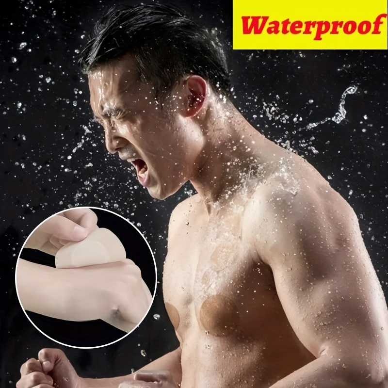 AliExpress 10/20/50/100/200-Pack Ultra-Thin And Soft Men'S Disposable Invisible Nipple Stickers, Mesh Fabric Chest Protectors, Suitable For, view 6