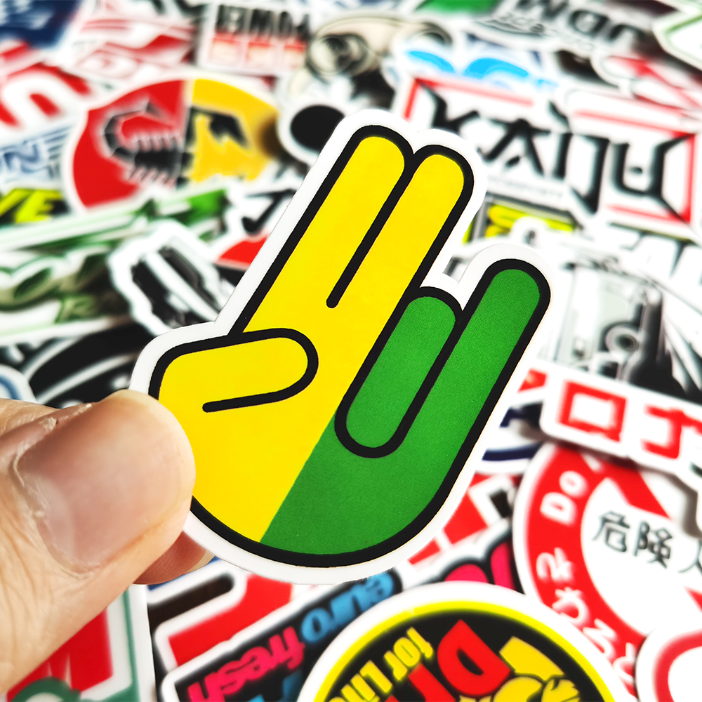 AliExpress 10/20/50/100pcs Cool JDM Stickers Auto Car Modify Motorcycle Scooter Bike Skateboard Laptop Graffiti Vinyl Decals Sticker Bomb, view 4