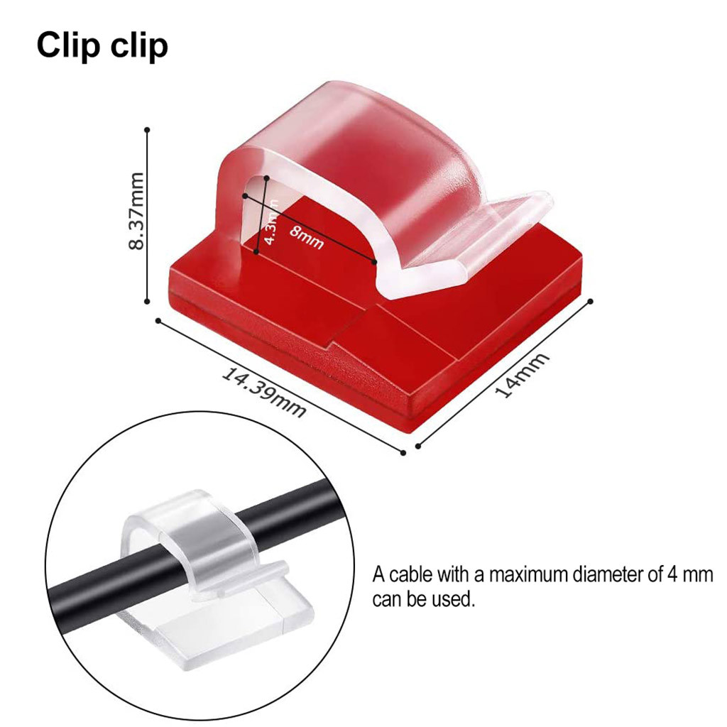 AliExpress Adhesive Cable Organizer Clips (10 to 50-Pack), view 4