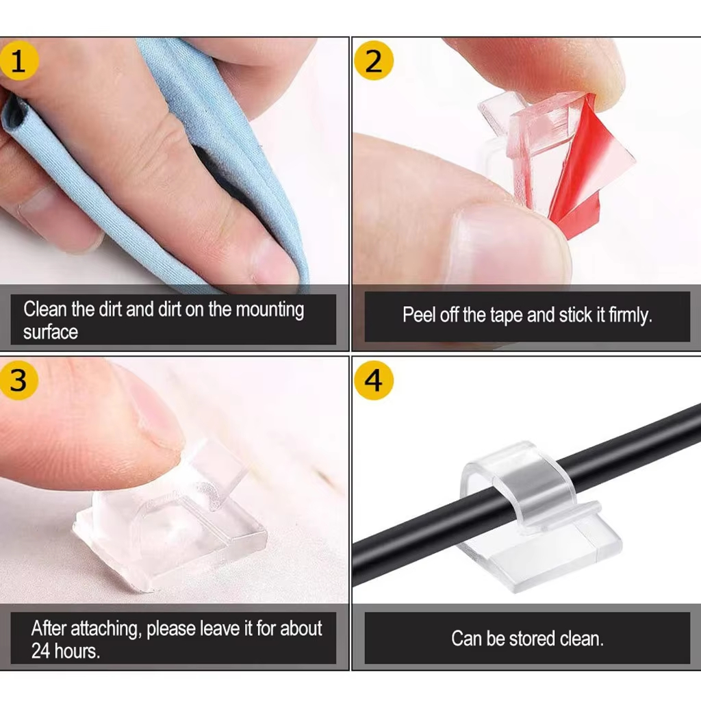 AliExpress Adhesive Cable Organizer Clips (10, 20 or 50-Pack), view 6