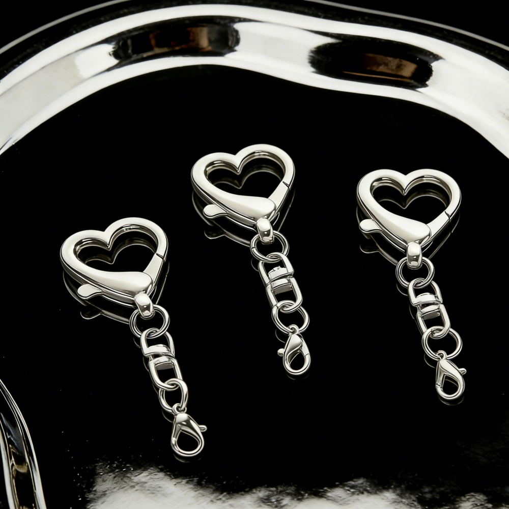 AliExpress Alloy Heart Keyring Clasps for DIY (10 to 50 Pack)