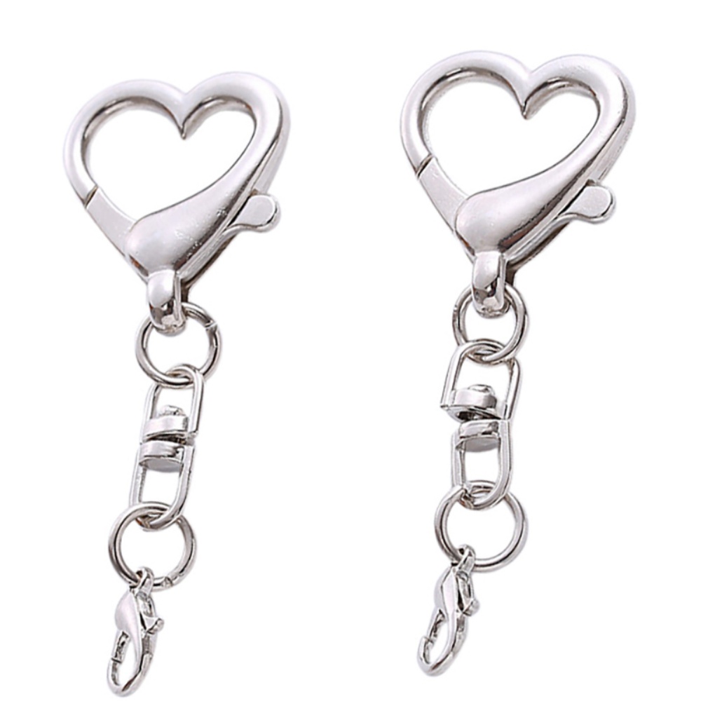 AliExpress Alloy Heart Keyring Clasps for DIY (10 to 50 Pack), view 5